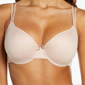 Chantelle Pink T-Shirt Bra with Molded Cups and Underwire